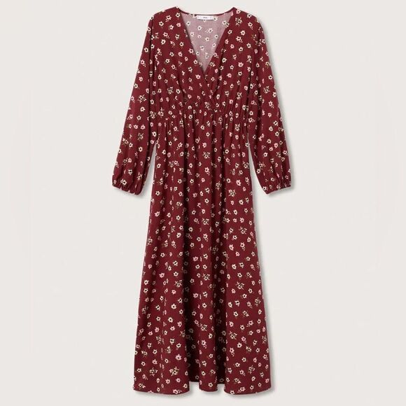 Mango Viscose Floral Print Dress New - Picture 8 of 8